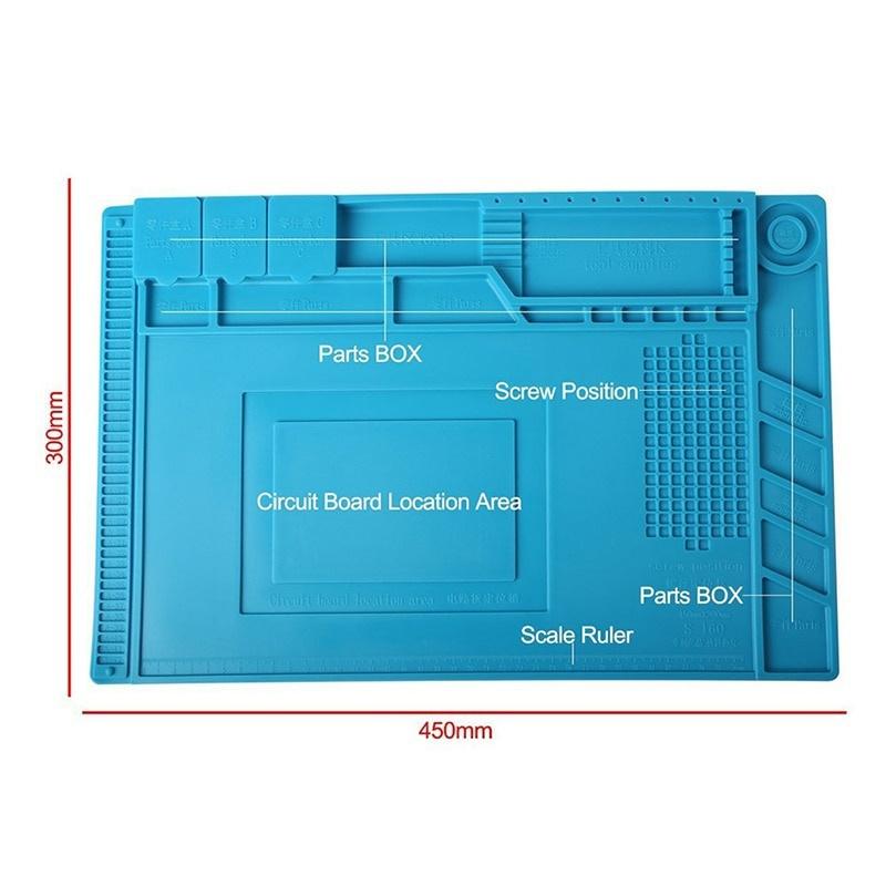 Heat Insulation Working Mat Soldering Station Iron Phone Computer Repair Mat Magnetic Heat-resistant Insulator Platform