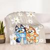 Bluey Bingo Adventure Blanket Soft & Cozy Perfect for Sofa Bed Office Chair for All Occasions Digital Print Birthday Christmas Gift Blanket
