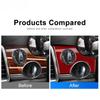 3D Carbon Fiber Headlight Switch Hole Cover Sticker for Porsche Panamera 2010-2016