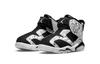 Jordan Air Jordan 6 Retro Little Flex SE High top Toddler Shoes Black White Graffiti Infant And Toddler DC4104-001