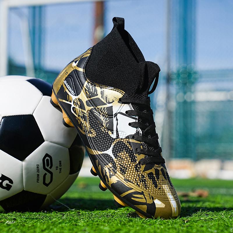 32-46 Football Shoes High-top Outdoor Men's Long Nail Sports Football Boots Large Size Youth Sports Football Boots Children Football Boots