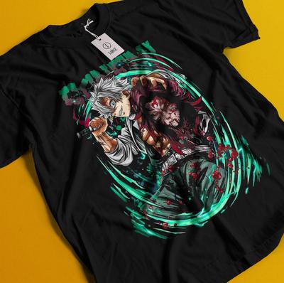 Demon Slayer Shirt Sanemi Shinazugawa T-shirt Tanjiro T-shirt Muzan Doma Wind T-shirt