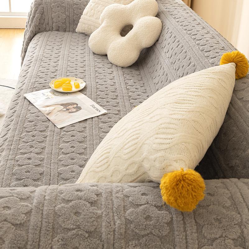 Sofa Cover Blanket Anti-Scratching Autumn and Winter Universal Plush All Wrapped Cover Cover Full Cover Towel