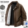 Men's Fleece-Lined Thickened Lapel Jacket