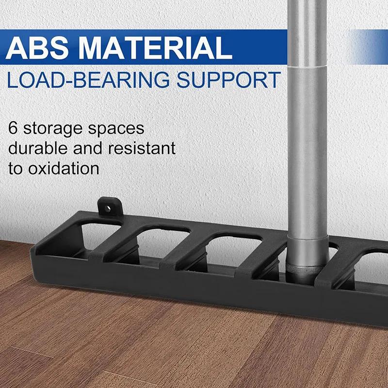 4/2PCS Fishing Rod Holders 6-Rod Rack Vertical Pole Holder Wall Mount Modular Fishing Pole For Garage Wall