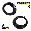 Fit BMW E83 X3 LCI 07-10 Front Fog Light Lamp Cover Ring Black Trim Grill LR 2PC