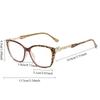Leopard Square Metal Accessory Anti Blue Light High Definition Reading Glasses Woman Men Vintage Reader Eyeglasses