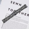 For Samsung Galaxy Watch Ultra 47mm Band Alloy Metal Rhinestones Decor Watch Strap with Butterfly Clasp