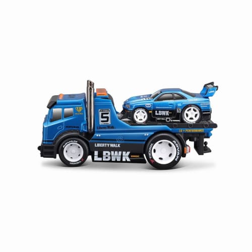 Maisto Muscle Machines Series 1/64 JDM Liberty Walk Flatbed R34 Blue Finished Model MS11546BL