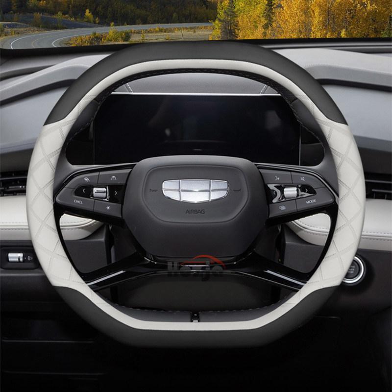 Leather Car Steering Wheel Cover for Geely Citiray Starray EX5 2025 2026 Accessories