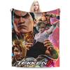 Panda Tekken 8 Gaming Flannel Blanket Spring Warm Soft Throw Blanket for Kids Home Decor Novelty Bedspread Sofa Bed Cover