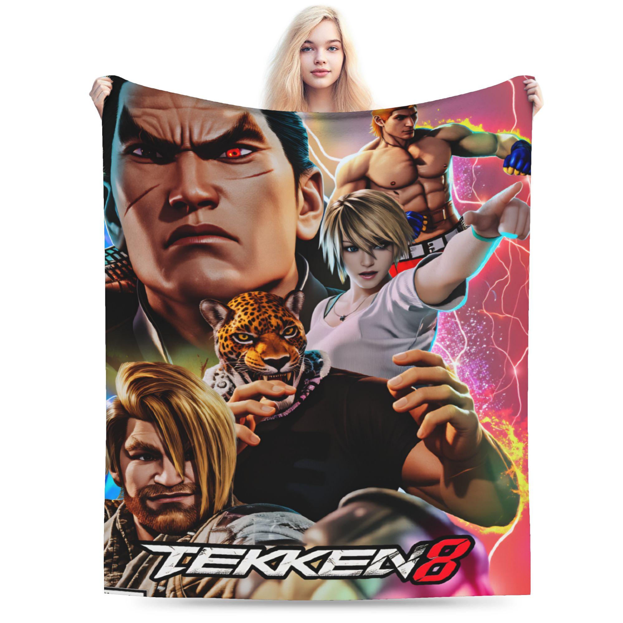 Панда Теккен 8 Игровая Фланелевая Одеяло Весна Теплое Мягкое Плед для Детей Домашний Декор Новинка Покрывало для Кровати Чехол для Диван-кровати 30x40in