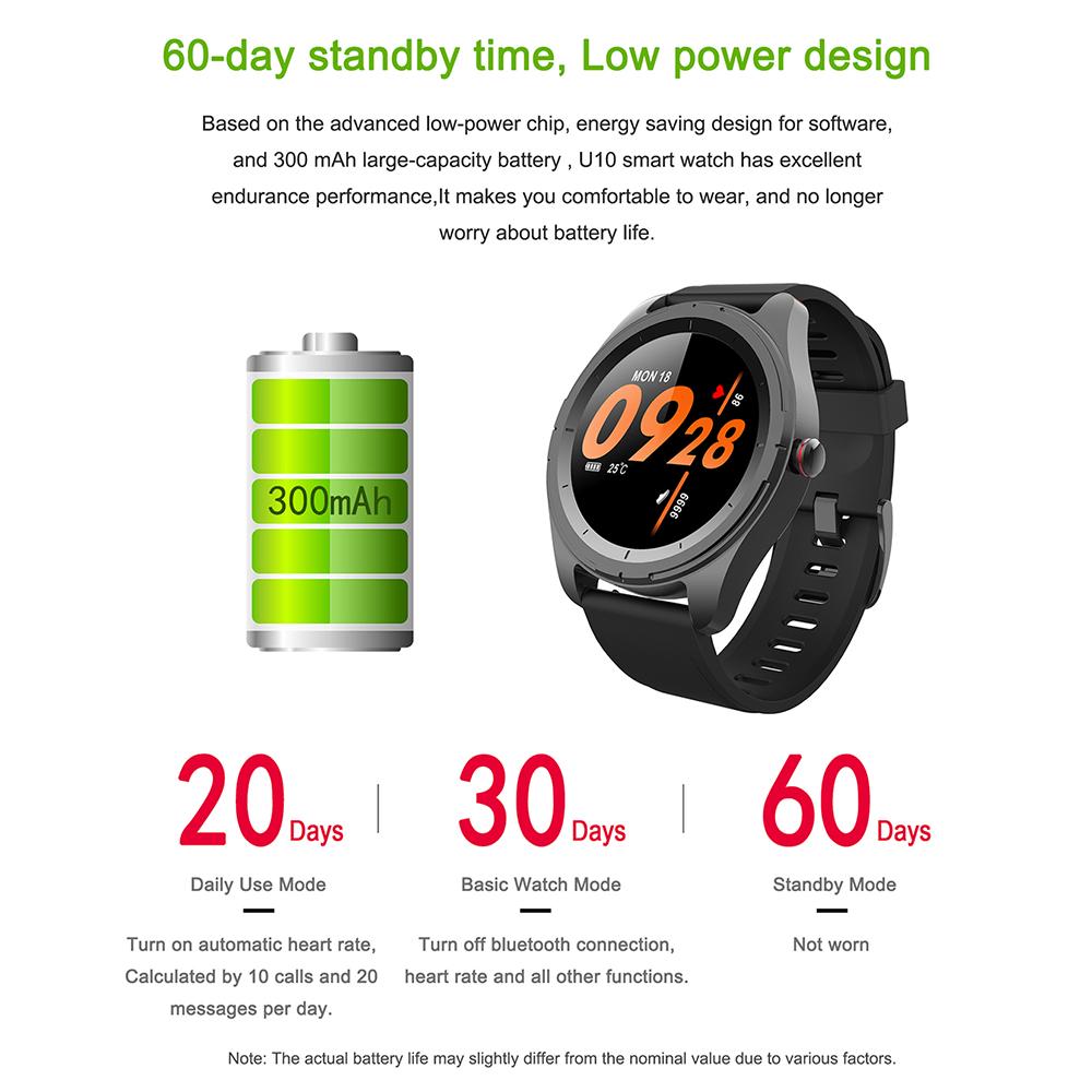 smartwatch u10 review