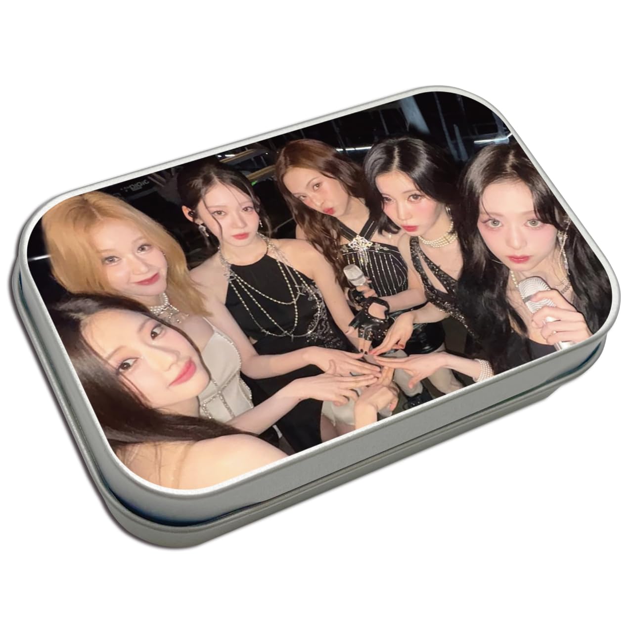 Металлическая коробочка BABYMONSTER [Baby Monster] Кейс для мелочейХранение фотокарточекK-POP Корейские товарыИдеально для подарков и коллекционирования (Малыш Монстр БЭЙБИ МОНСТР