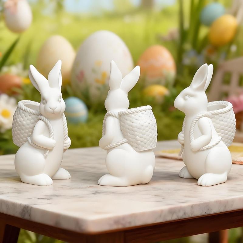 Festival Rabbit Silicone Candle Mold Food Grade Silicone For Epoxy Resin Making Candle Soap Chocolate Holiday Decoration
