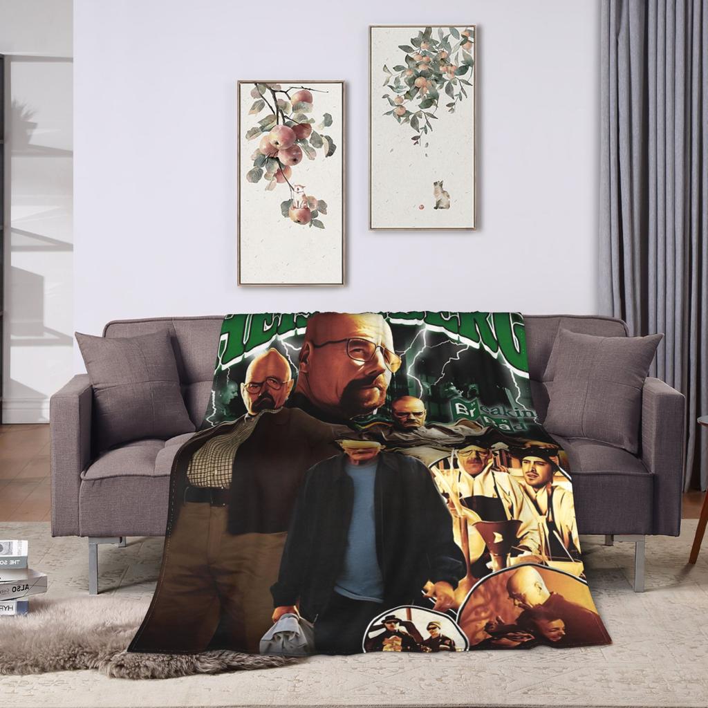 Heinsenberg Walter White Bb Blanket Warm Plush Throw Blanket For Couch Chair Sofa Bed Decorative Flannel Bedspread Bed Cover