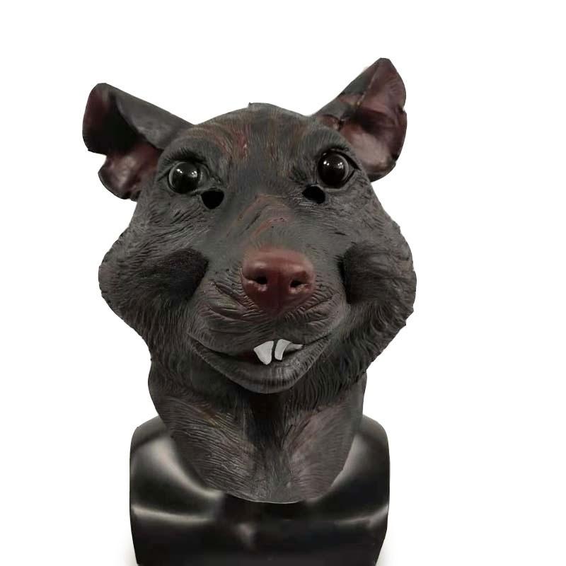 Latex Wolf Mask Halloween Costume Party Cosplay Headwear