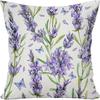 Plant and Flower Linen Pillowcase Purple Lavender Printed Pillow Cushion Cover Home Sofa