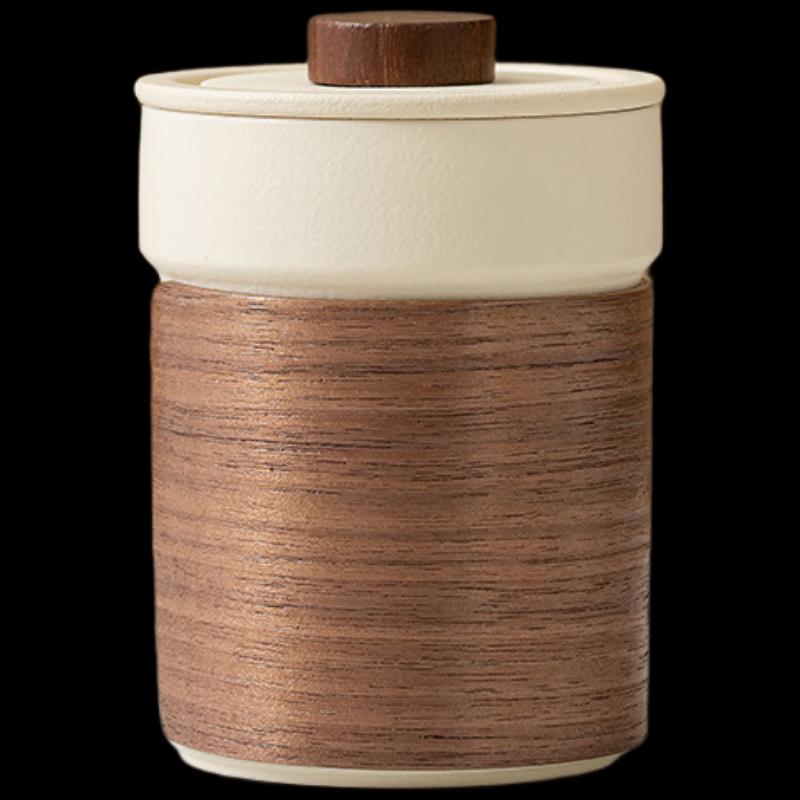 TLAKEHO Portable Ceramic Travel Tea Cup