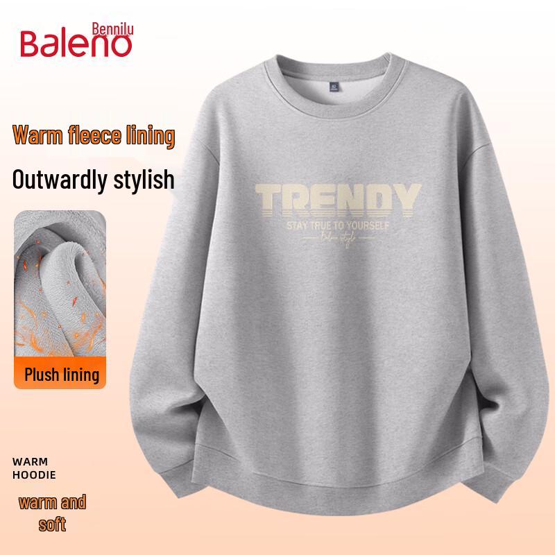 Baleno Men's Fleece Lined Crew Neck Sweatshirt