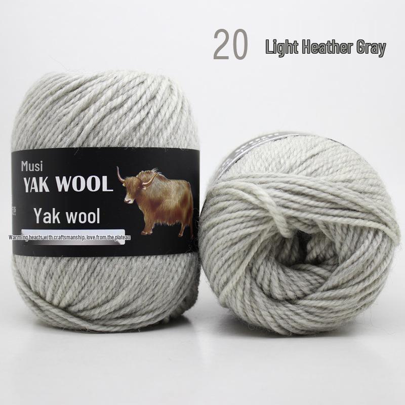 3-fädiges Garn aus Yak-Daune: Handgestrickter mittelschwerer Pullover/Cardigan/Schal/Mütze Häkelgarn.