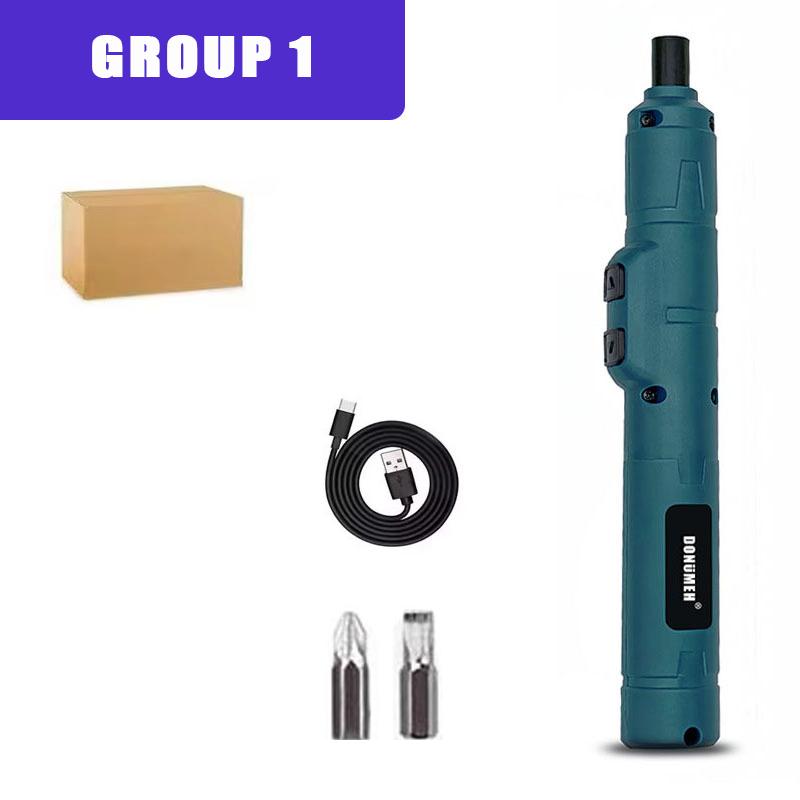 Mini Cordless Electric Screwdriver 3.6V Li-ion Adjustable Torque Portable Tool Kit Home DIY Electronics Repair Blue