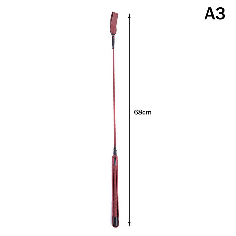 Pu Leather Long Straight Whip Flogger Paddle Horse Whip Training Riding Crop Whip With Anti-Slip Grip Equestrianism Horsewhip