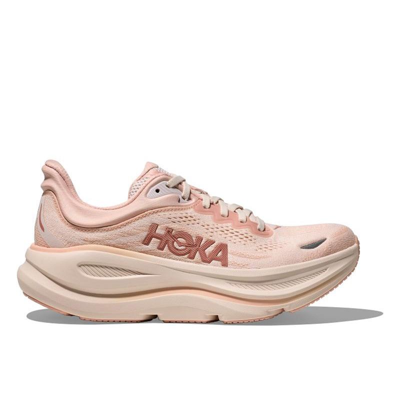 HOKA ONE ONE Bondi 9 Rose Latte Rose Cream Women's Sneakers 1162012-RLTT