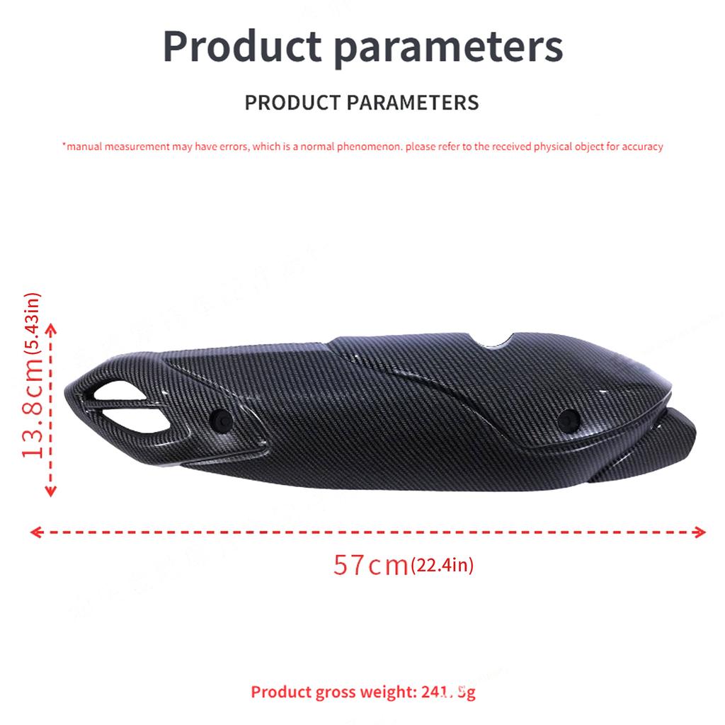 Quick Install Exhaust Guard for NMAX155 2025 Motorcycle Using ABS Material and Original Screws for Perfect