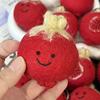Handmade Pomegranate Wool Felt Bag Charm Keychain Ornament