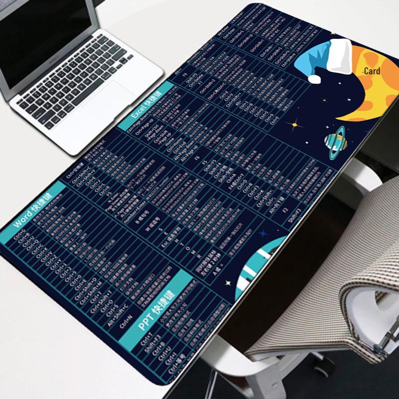 LOL Chicken Eating Gaming Mouse Pad with Shortcut Keys - Large Desk Pad for Office or Internet Cafe, Customizable Gift