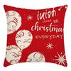 Christmas Throw Pillowcase Home Nordic Holiday Decoration Linen Super Soft Short Plush Sofa Pillowcase