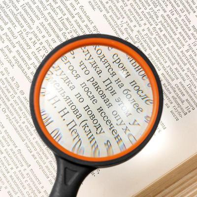 Loupe à main HD en caoutchouc anti-chute pour la lecture des personnes âgées, lentille optique
