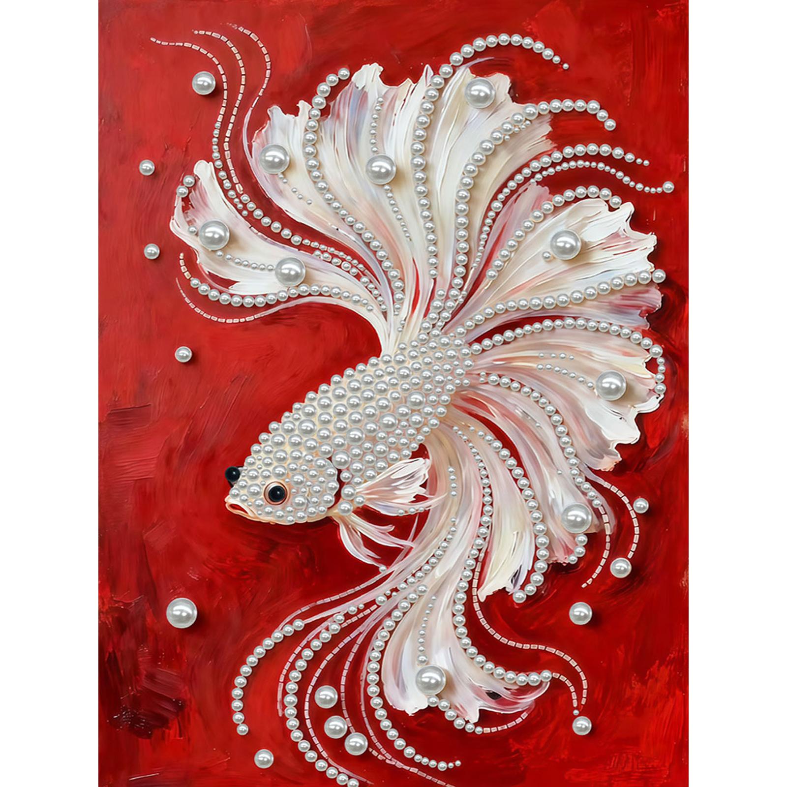 

Pearl DIY Diamond Painting Gem Art 11.8x15.7inch with Frame for Adults/Beginners Gift Idea Home Decor