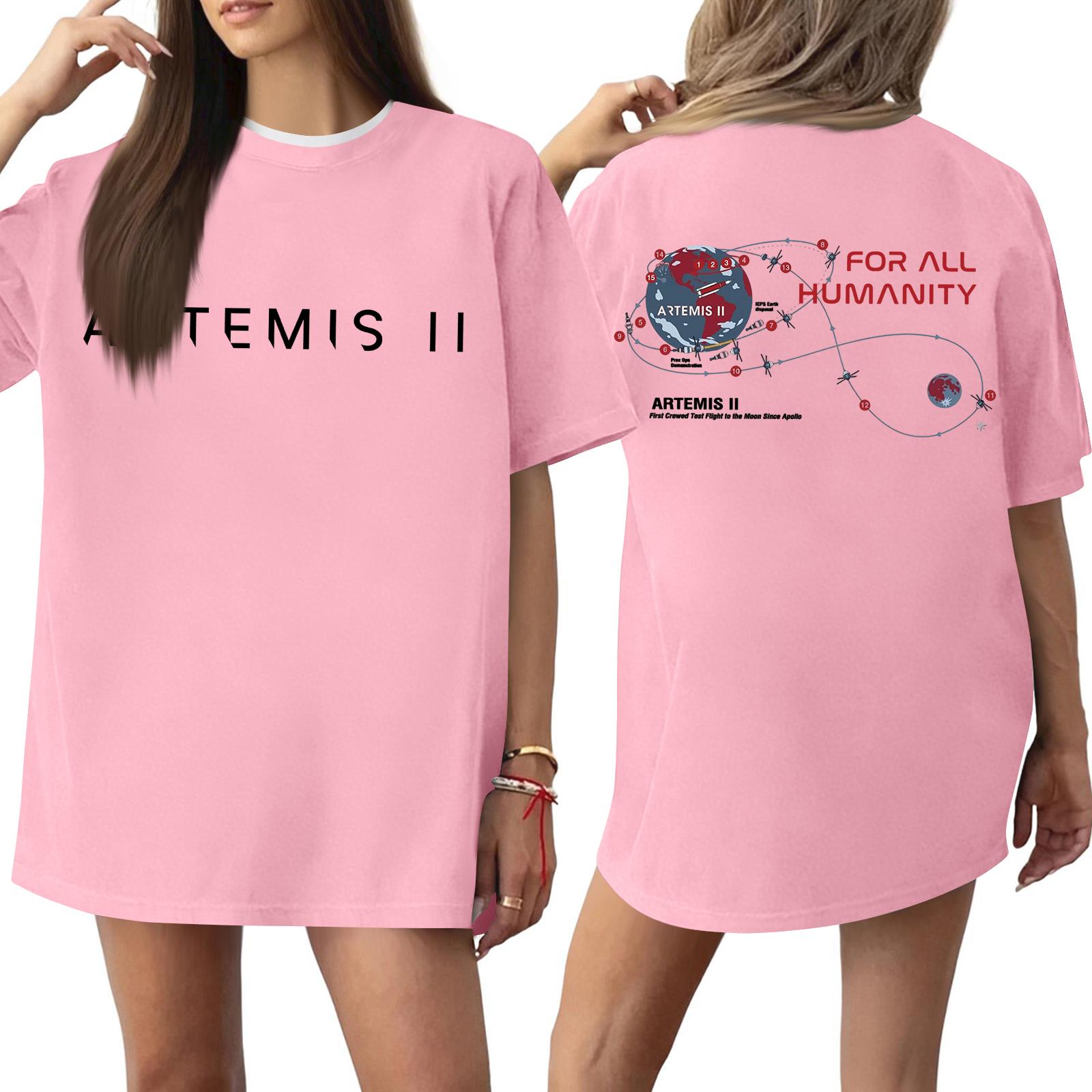 

Women s Casual Printed T-Shirt Round Neck Pullover Short Sleeve Top S рожевий
