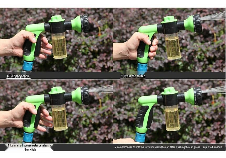High Pressure Foam Water Gun Set for Car Wash with 4 Hose Connectors