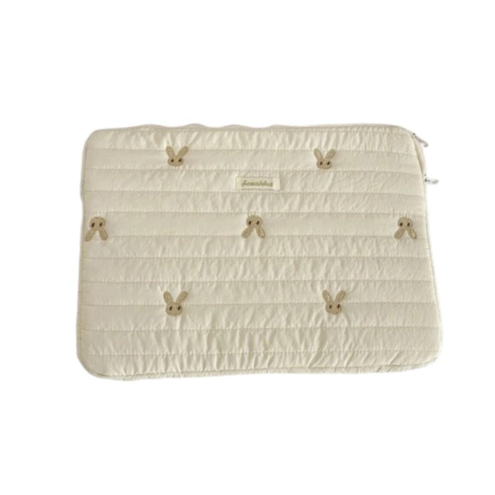 

Cute Laptop Sleeve Case Korean Style Tablet Protective Case Stylish Laptop Briefcase Travel 11 in-Rabbit Pattern