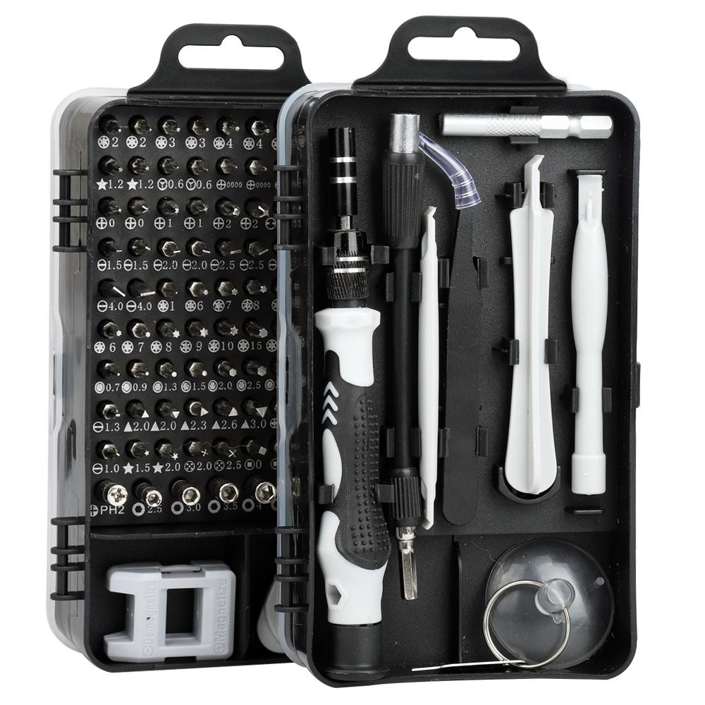 115-in-1 Carbon Steel Multi-Purpose Clock & Phone Repair Screwdriver Set