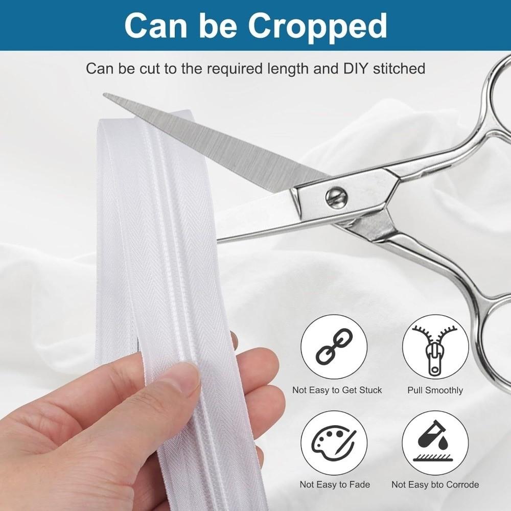 No.3 Nylon Zipper Tape Contrast Color Jacket Long Zips New Bag Zipper Set  Sewing Accessories