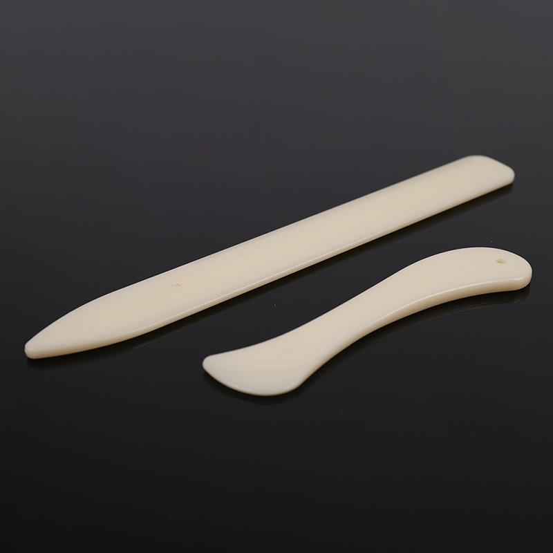 2Pcs Folder Paper Creaser Tool Plastic Bone Scoring Folding Creasing Diy