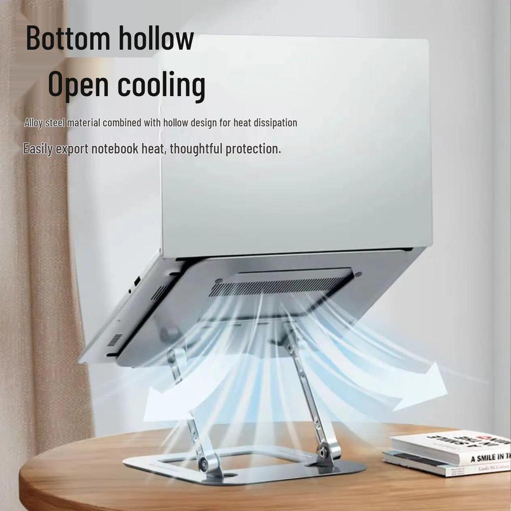 Foldable Alloy Steel Laptop & Tablet Stand for Video Conferencing