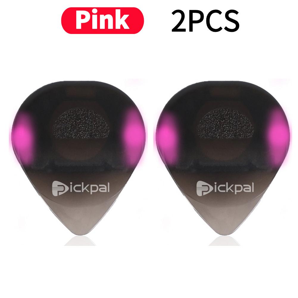 Părți de chitară din plastic cu lumină LED de înaltă sensibilitate Instrument muzical Plectru strălucitor portabil pentru chitariști electrici de bas