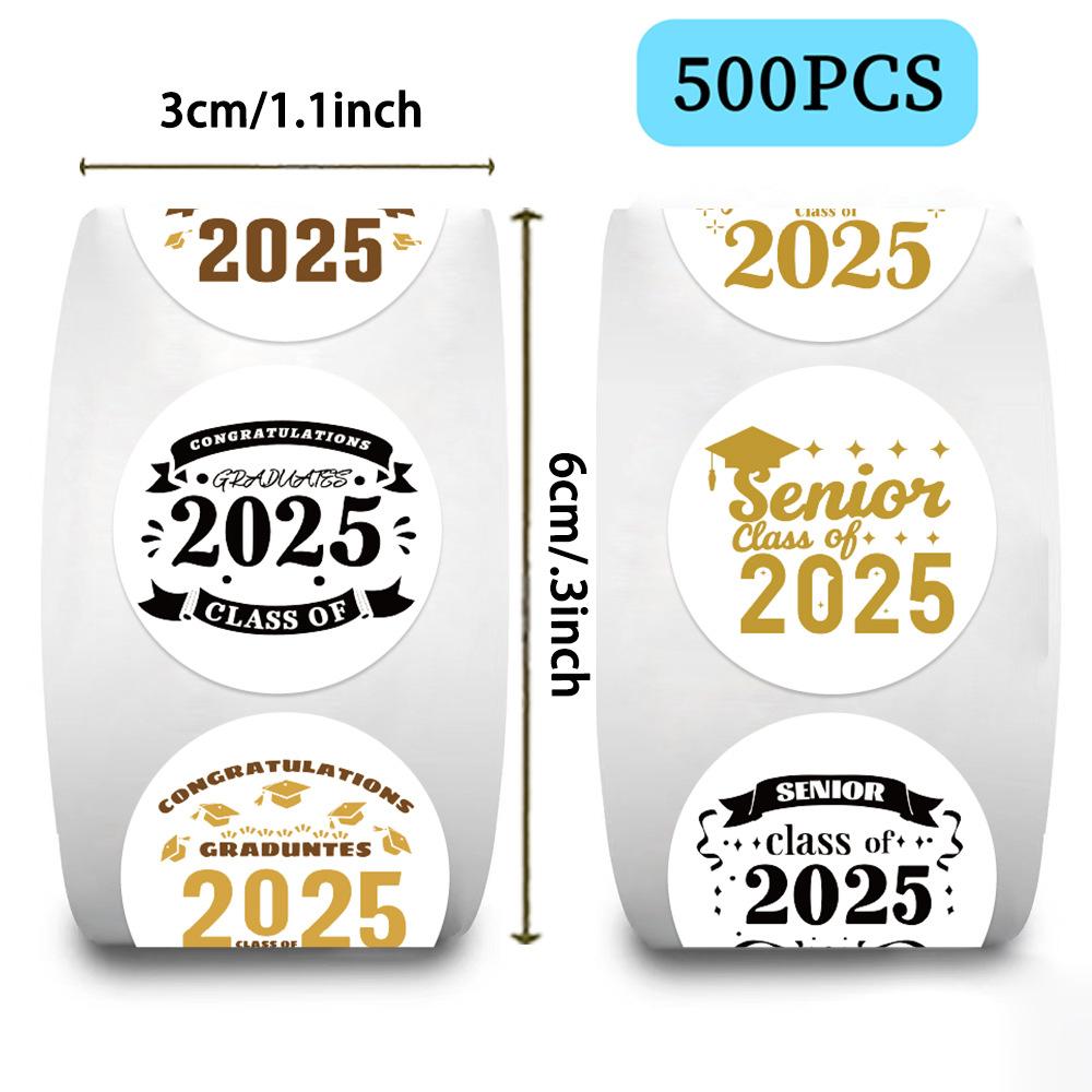 500 Pictures/roll Roll Tape Graduation Season Sticker Hand Account Material Decorative Envelope Mouth