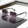 2026 New Fashionable Personalized Borderless Women's Sunglasses Outdoor Ultra Light Neutral Metal Hinge Sunscreen Glasses