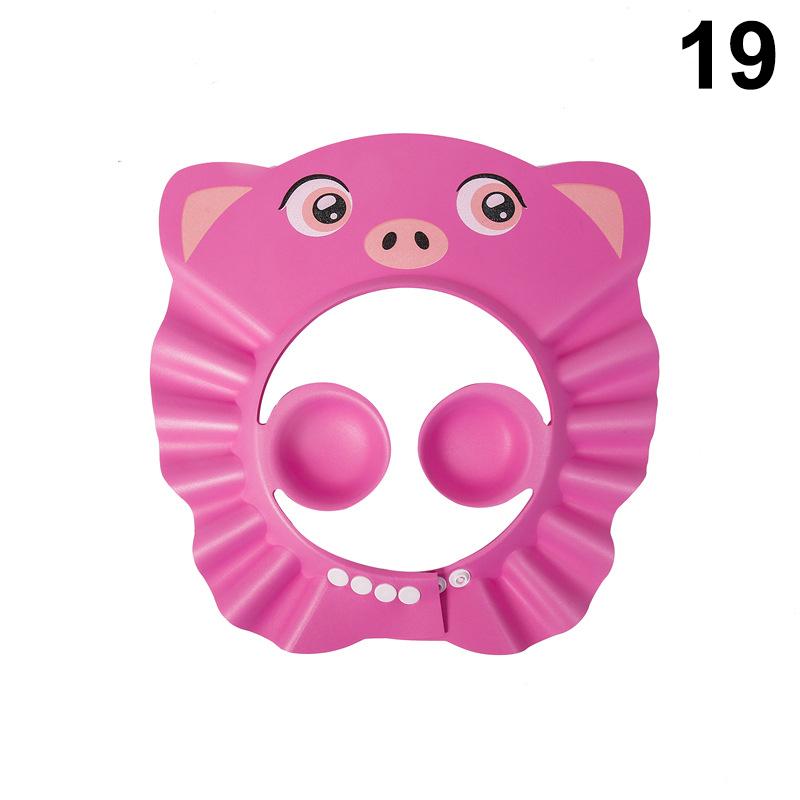 Verstellbare Cartoon Baby Shampoo Kappe Wasserdichter Spritzschutz Badevisier Hut Langlebiger Säuglings Haarschutz Für Dusche