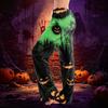 Damen Freizeithose mit Kordelzug und Halloween-Print für Feiertagspartys und den Alltag