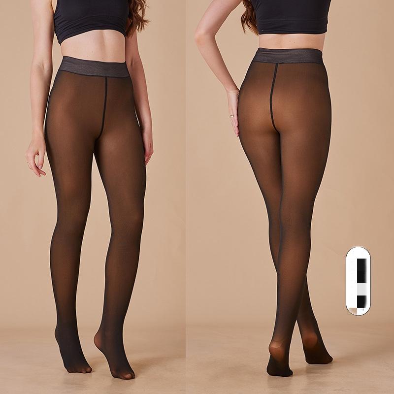 High Quality Leggings with Skin Penetrating and Plush Thickening, A Single Crotch for Women's Warmth, and Oversized Pantyhose for Outerwear