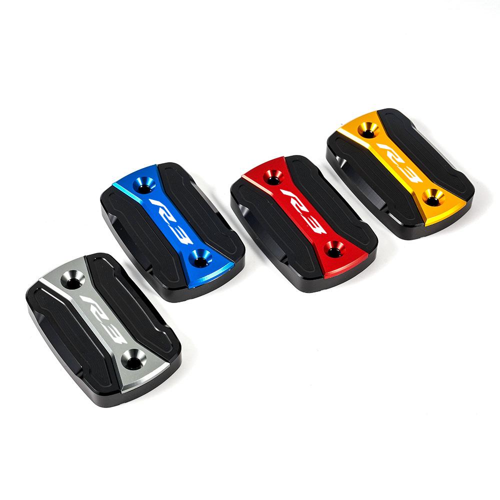 Motorcycle Accessories Bike Front & Rear Brake Fluid Cylinder Reservoir Cover Cap For Yamaha YZF R3 ABS