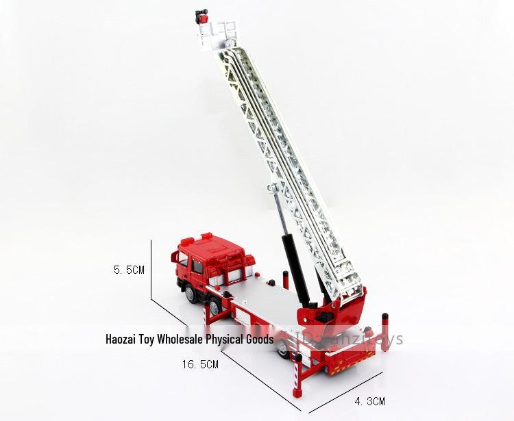KDW625012 Alloy Fire Truck Model Toy with Ladder