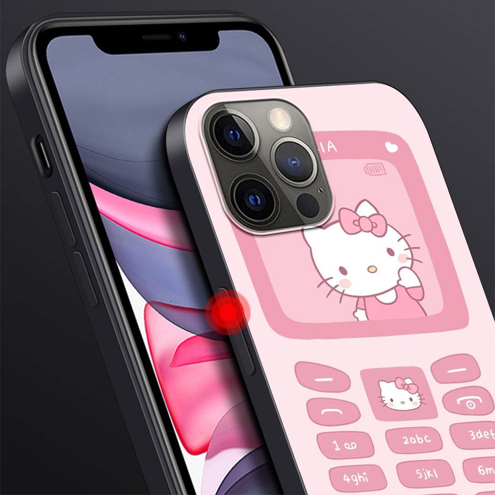 Hello Kitty Kuromi Cinnamoroll Case for Apple iPhone 13 14 Plus 11 12 Mini 15 Pro Max 7 8 SE 2020 X XS XR Silicone Phone Cover